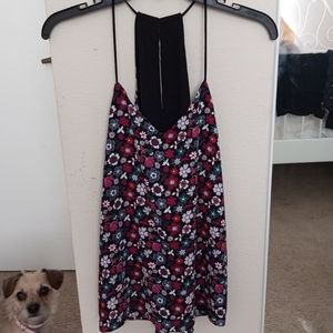 EXPRESS Reversible Floral or Black Barcelona Cami Size XS